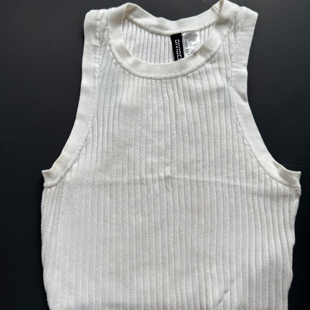 White H&M Crop Top Small